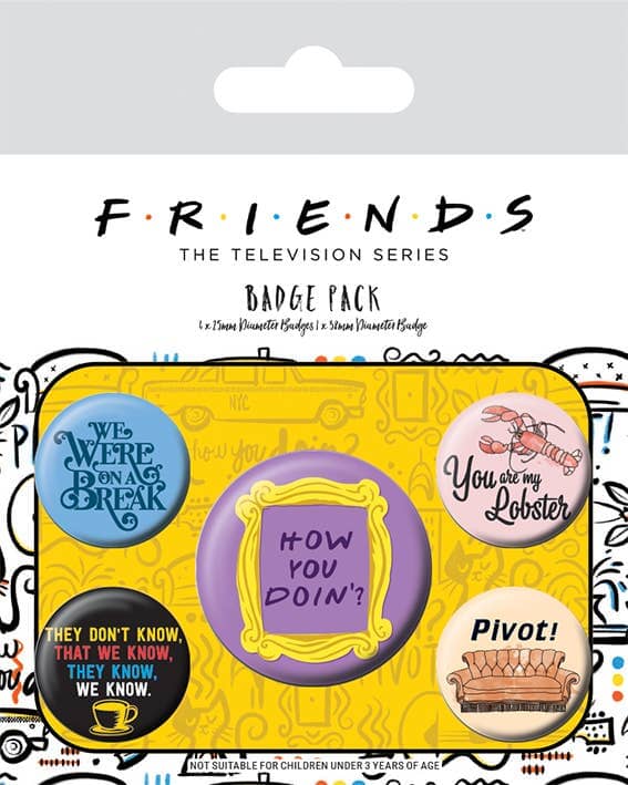 Pack de badges Friends (citations) Pyramid International